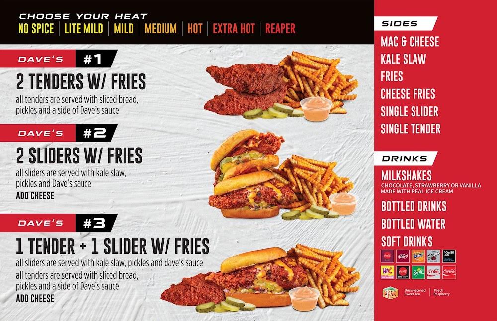 Dave's Hot Chicken Menu image 1