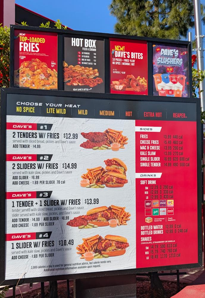Dave's Hot Chicken Menu image 3